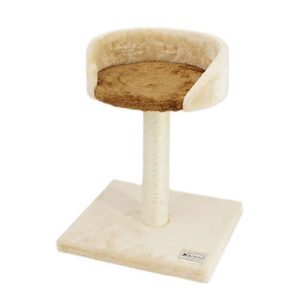 （まとめ） ねこがくれ ねこちゃん大好き爪とぎ キャットタワー スタンド （ペット用品） 【×2セット】【代引不可】[21]