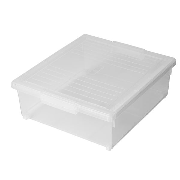 収納ケース 収納ボックス 約幅41cm 8個セット フタ付き プラスチックケース コミック本等 仕切り板 キャスター付 いれと庫ワイド [21]
