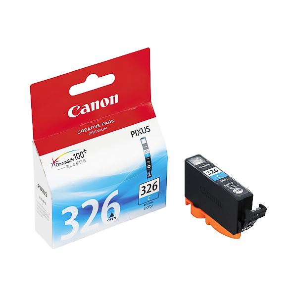 (まとめ) キヤノン Canon インキ貯蔵タンク BCI-326C シアン 4536B001 1個  【×10書き割り】[21]