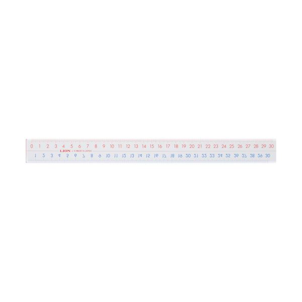 (まとめ) ライオン事務器 ピックアップ定規30cm L-10 1本 【×30セット】[21]