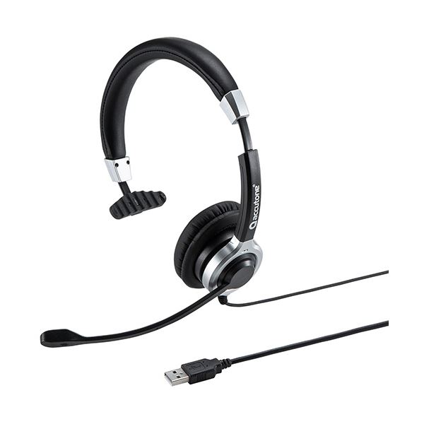 サンワサプライ ノイズキャンセリングマイク付き添い人 USB上端仕掛ける(片耳) MM-HSU14ANC 1個[21]