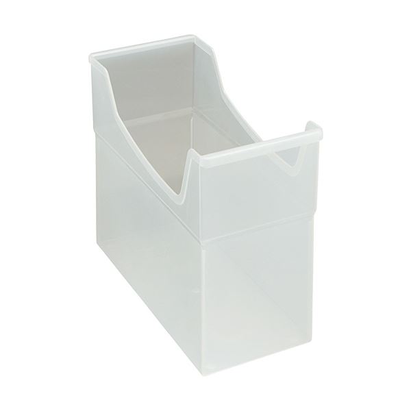 (まとめ) ライオン事務器 フリーボックス PP製A4ヨコ 背幅155mm 透明 FB-135P 1個 【×30セット】[21]
