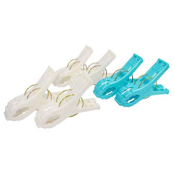 (まとめ) つながるピンチ/洗濯バサミ 【6個入り】 2重バネ 洗濯用品 【×20個セット】[21]
