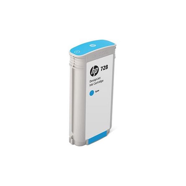 (まとめ）HP HP728 インクカートリッジシアン 130ml F9J67A 1個【×3仕掛ける】[21]