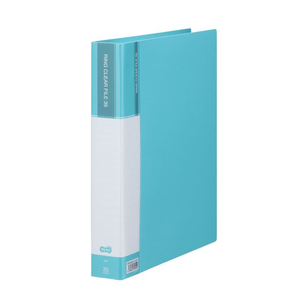 TANOSEE PPクリヤーファイル（差替式）A4タテ 30穴 35ポケット付属 背幅48mm ライトブルー 1セット（10冊）[21] 10,390円