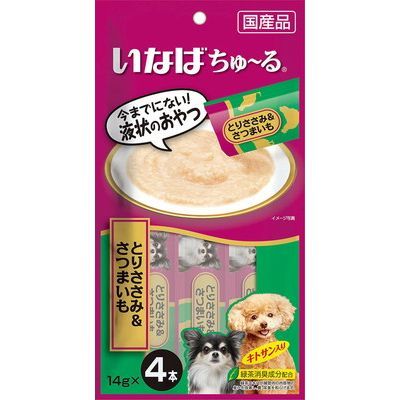 楽天市場 いなば 犬用 チャオちゅーる総合栄養食 とりささみ 1 4g 4本 6袋セット 誕生日ケーキのお店ケベック