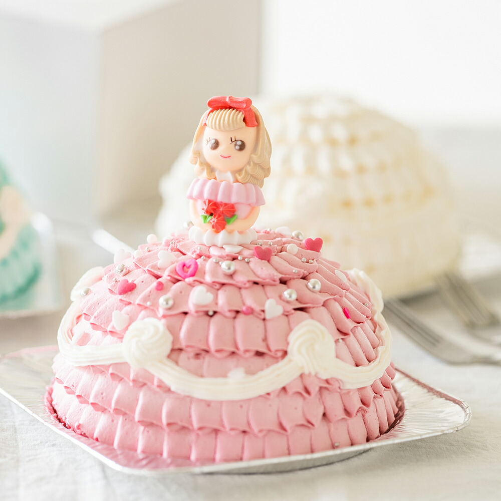 楽天市場 世界に一つだけ 自分で飾り付けのできる プリンセスケーキ 5号 送料無料 一部地域除く お人形が選べます 誕生日ケーキ バースデーケーキ ドールケーキ 誕生日ケーキのお店ケベック