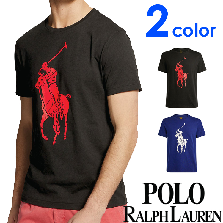 お1人様1点限り 楽天市場 Polo Ralph Lauren ポロ ラルフローレン メンズ ビッグポニー プリント 半袖 Tシャツ ブラック ブルー おしゃれ ブランド 大きいサイズ あす楽 シンデレラ 即日出荷 Ctcvnhcmc Vn