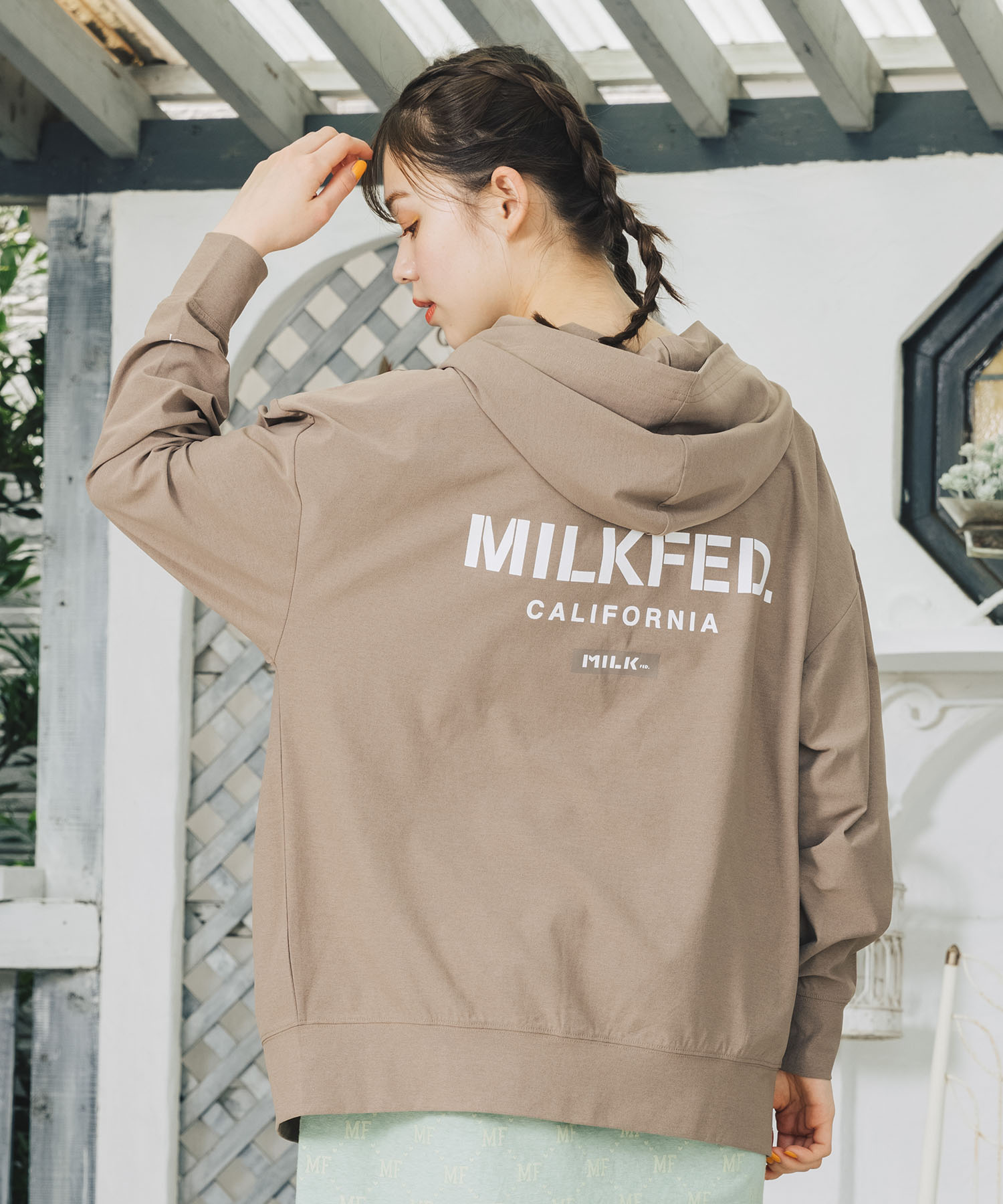 公式 Milkfed ミルクフェ Milkfed X Op Zip Hoodie Swim Suit フーディー パーカー レディース コラボ 水陸両用 夏 海 ビーチ ジップアップ トレーニングウェア Diametriks Com