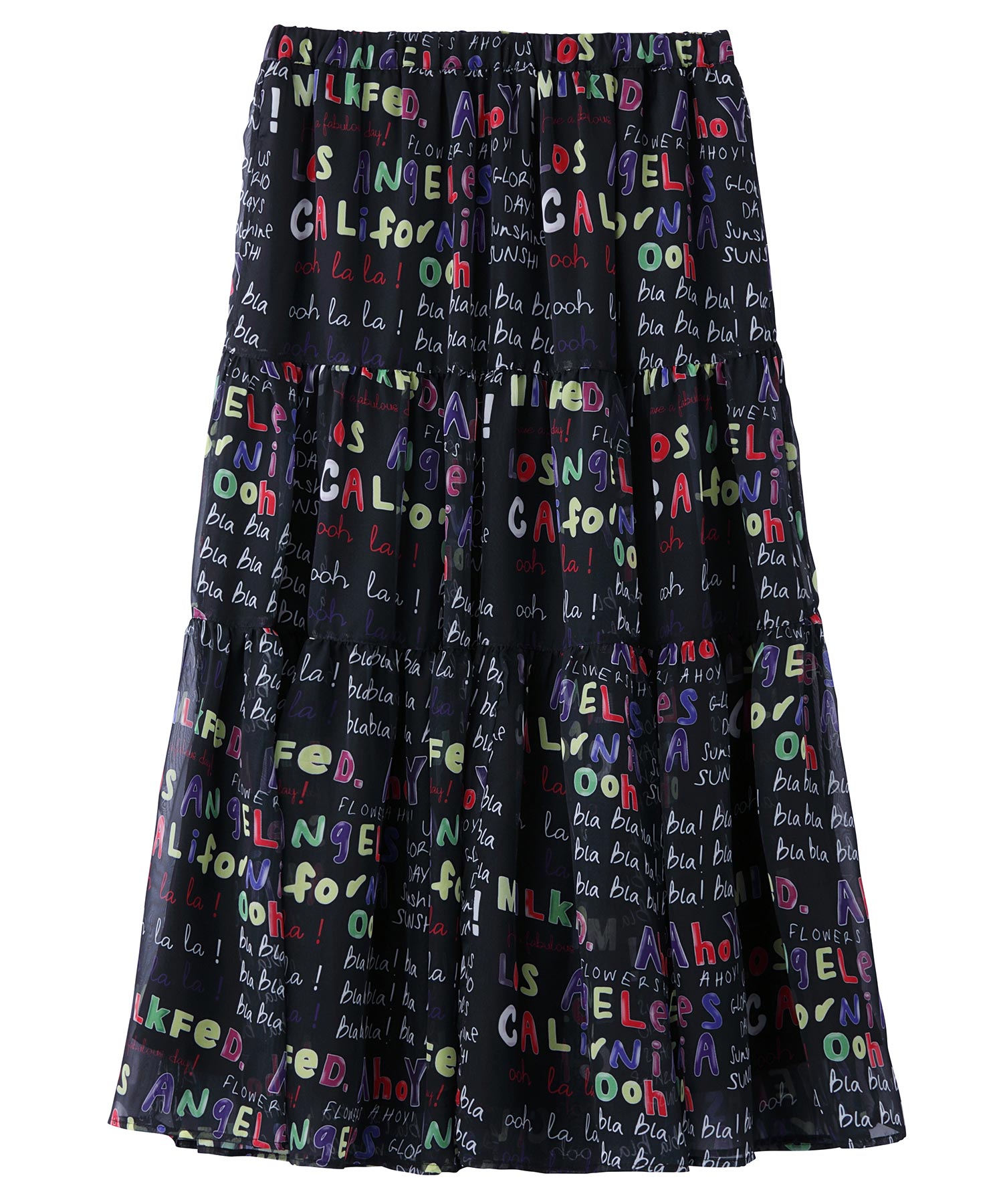 公式 Milkfed ミルクフェド Allover Print Tiered Skirt ロングスカート スカート レディース Rvcconst Com