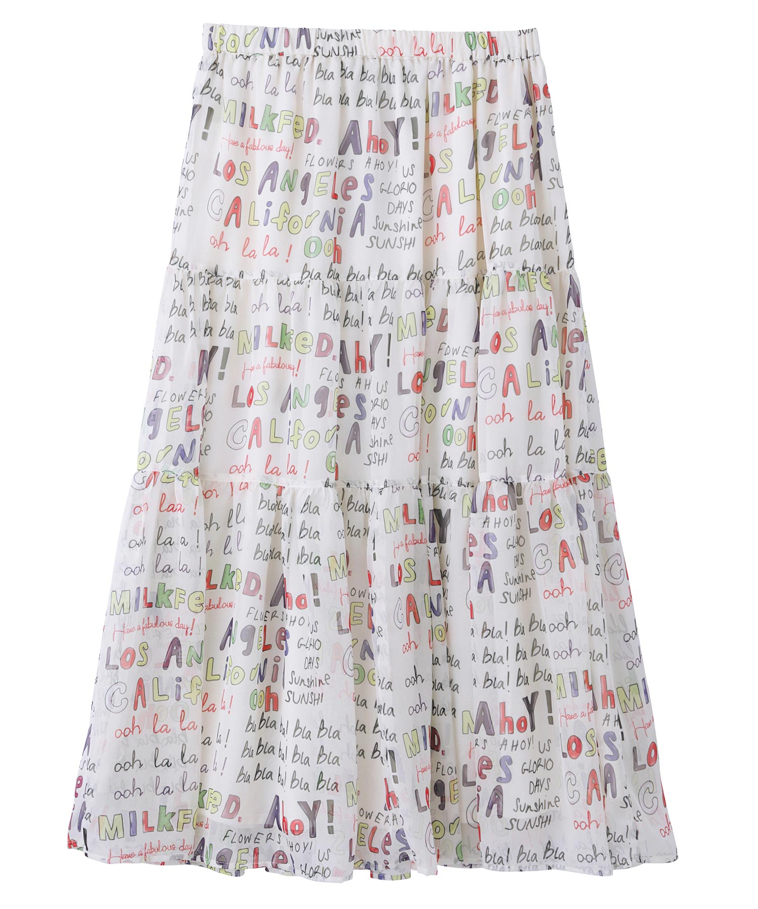 公式 Milkfed ミルクフェド Allover Print Tiered Skirt ロングスカート スカート レディース Rvcconst Com