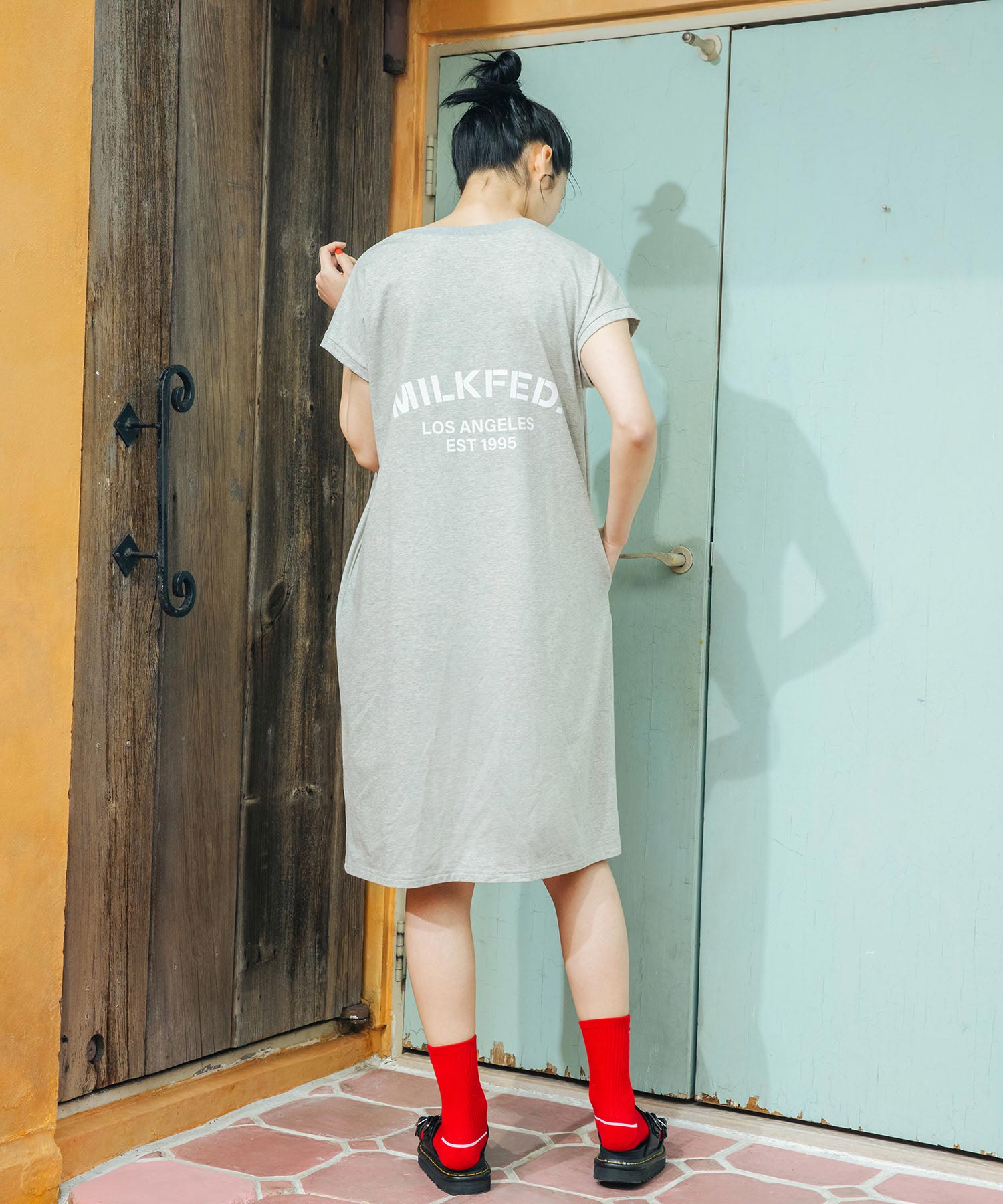 Milkfed Xlarge X Girl公式shop Neck Dress セール Sale レディース 公式 Split ワンピース カット ワンピース Sweat Neck 10 000円 税込 以上で送料無料 Sweat トップス Dress ミルクフェド S S カットワンピース Xlarge ワンピース X Girl公式calif店