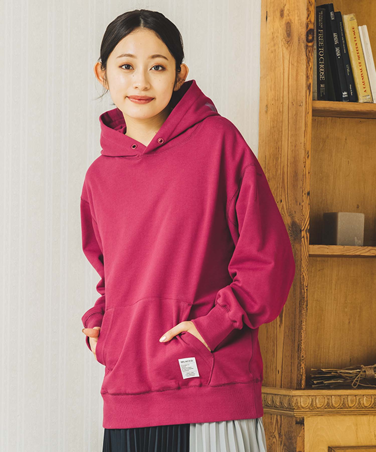 公式 Milkfed ミルクフェド Logo Hooded Sweat パーカー トップス ロゴ フーディ フード プルオーバー レディース Zamtutions Com