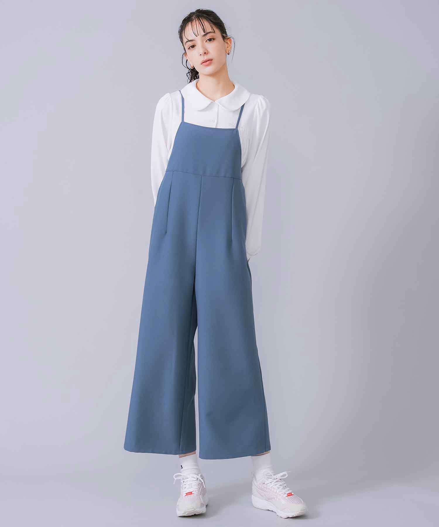 SALE セール 【公式】MILKFED. ミルクフェド LACE-UP SALOPETTE サロペット レースアップ オーバーオール  つなぎ レディース 人気 プレゼント 贈り物 XLARGE X-girl公式calif