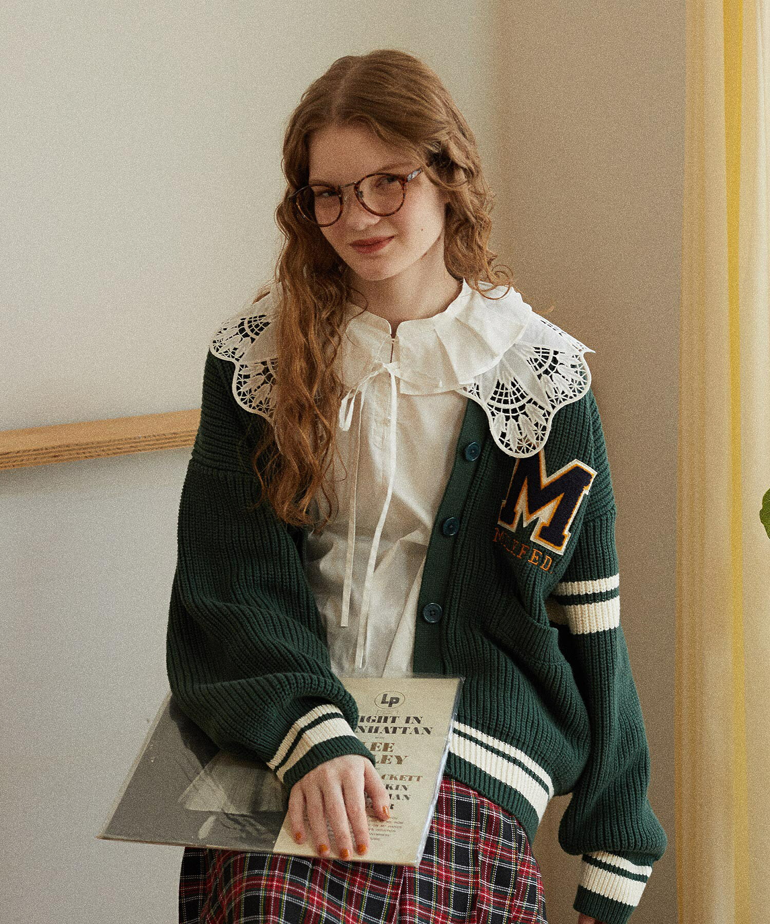 特価【30％OFF】【公式】MILKFED. ミルクフェド COLLEGE CARDIGAN カーディガン レディース ニットカーディガン パッチデザイン スクール カレッジ｜XLARGE X-girl公式calif店