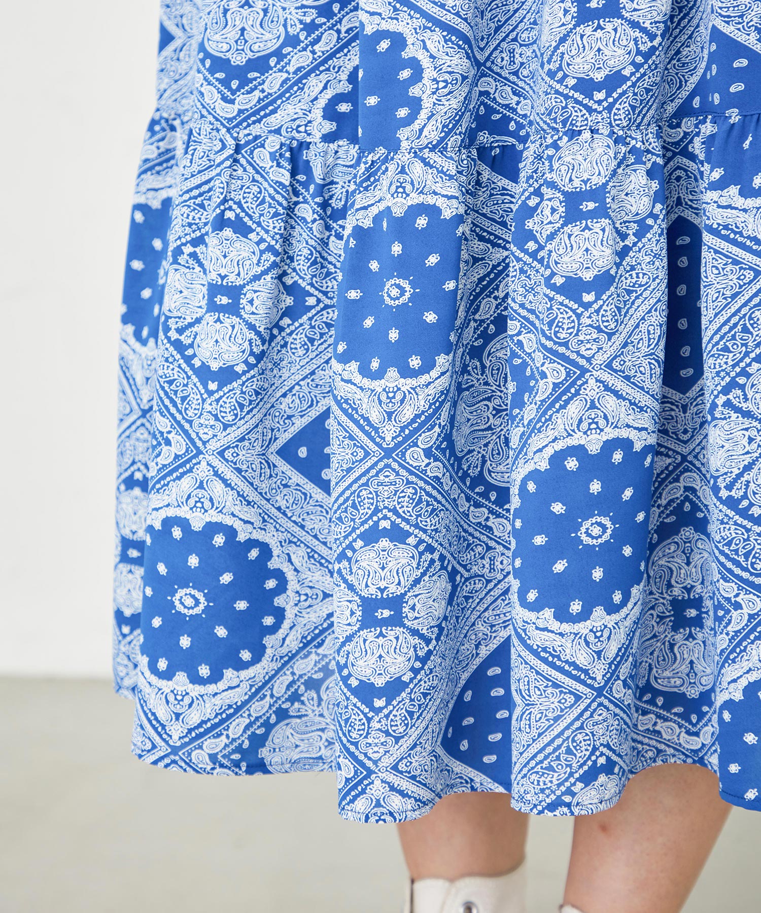 Silas サイラス Patchwork ワンピース スカート Dress Print