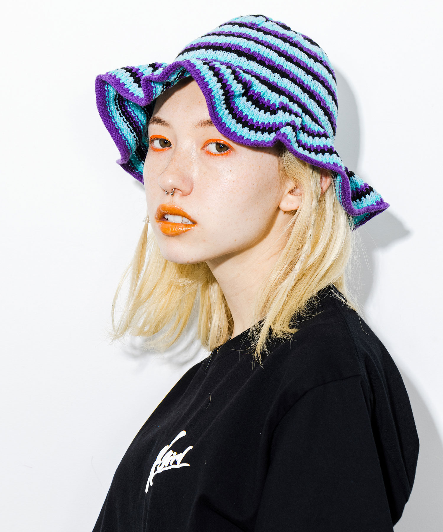 公式 X Girl エックスガール Knit Bucket Hat バケット ハット 帽子 つば広 サマーニット Rvcconst Com