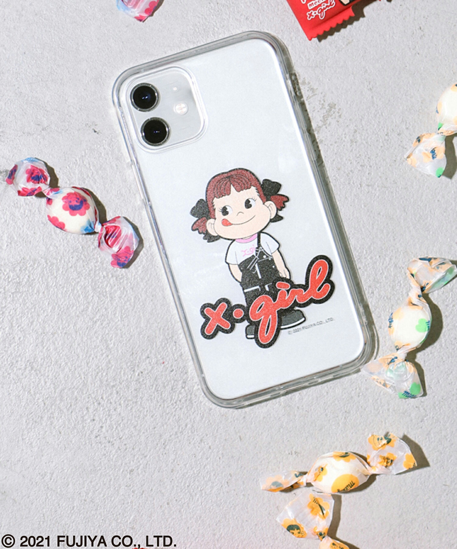 楽天市場 公式 X Girl エックスガール X Girl Peko Clear Mobile Case For Iphone 11 アイフォン スマホケース ペコちゃん コラボ ミルキー 人気 限定 不二家 Xlarge X Girl公式calif楽天市場店