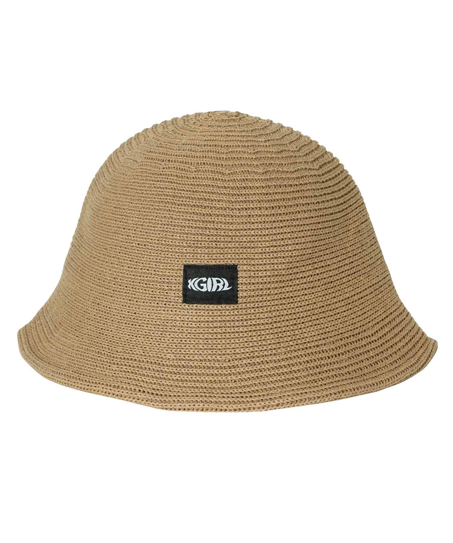 X Girl エックスガール Hat ストロー 麦わら Straw ブランドロゴ Bucket 帽子 バケットハット