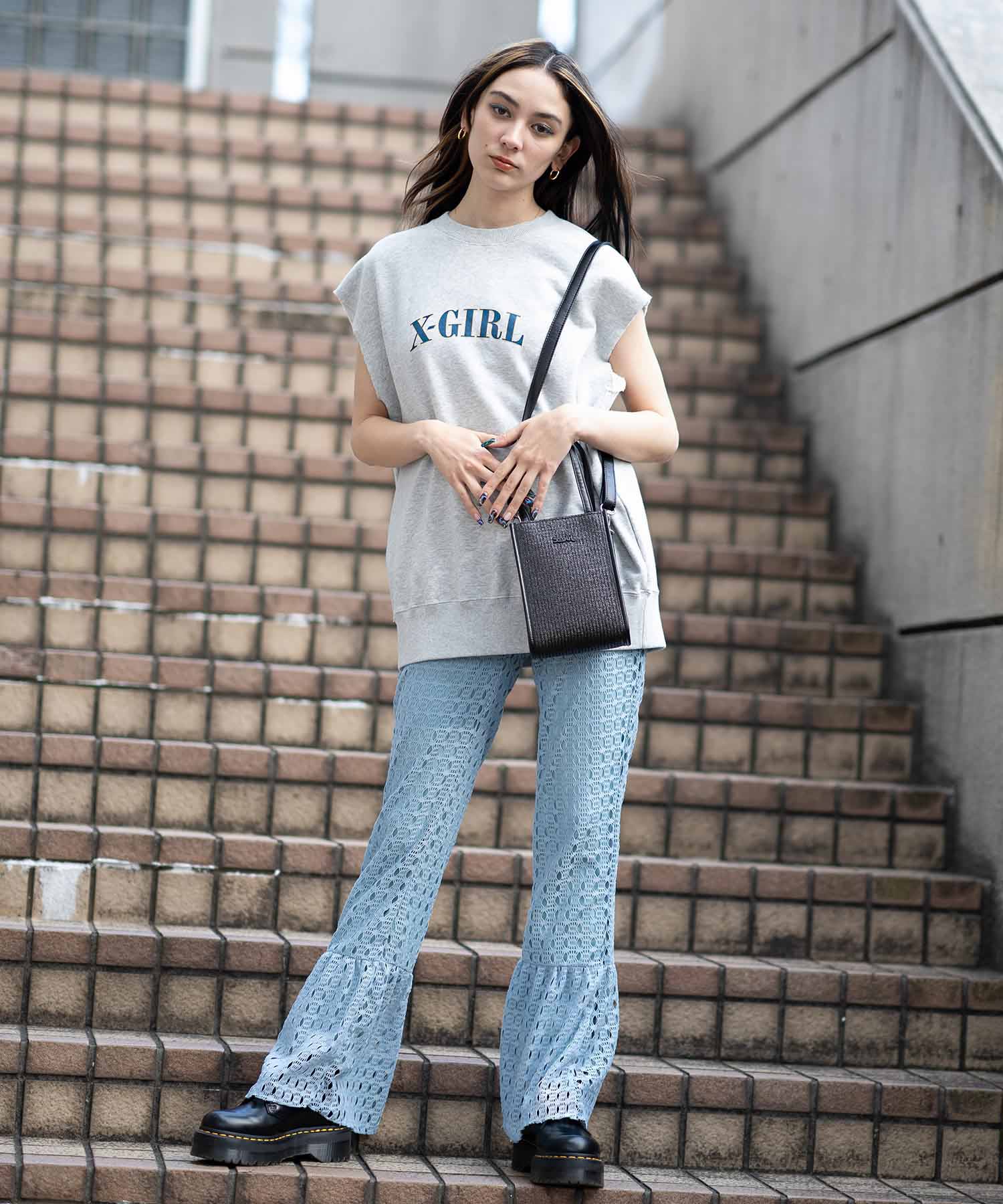 X Girl エックスガール コンパクト Bag Mini Shoulder 2way ショルダーバッグ ハンドバッグ X Girl エックスガール コンパクト Bag Mini Shoulder 2way ショルダーバッグ ハンドバッグ