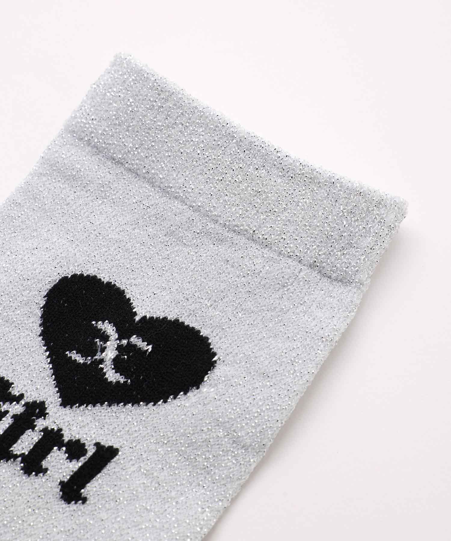 X Girl エックスガール ラメ 靴下 Socks Glitter ソックス ハート Heart