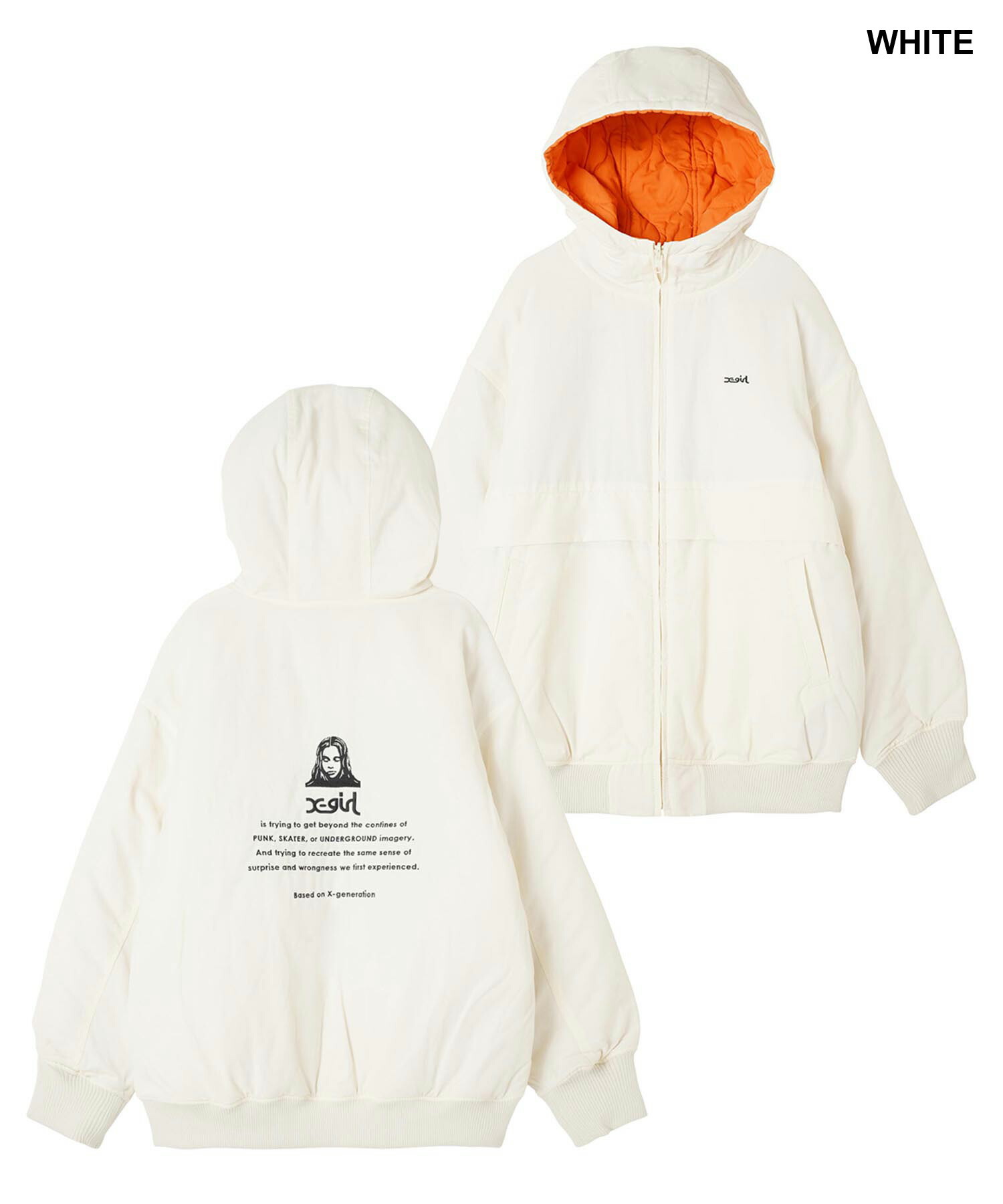 完売確実 X-girl HOODED ZIP UP TRACK JACKET 羽織ものに大活躍 