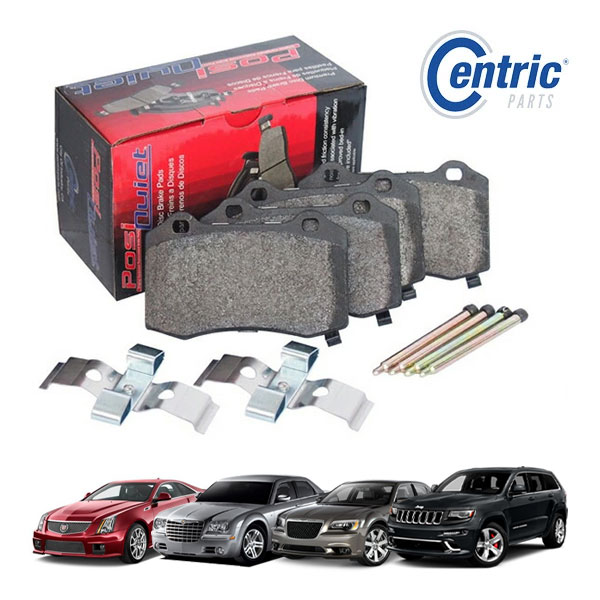 【Centric 正規品】キャデラック 04-07y CTS-V 09-13y CTS-V 6.2L クライスラー 05-10y 300C 6.1L 12-13y 300/300C 6.4L ジープ 07-10y グランドチェロキー 6.1L 11-13y グランドチェロキー 6.4L 14-15y グランドチェロキー リア ブレーキパッド 左右分セット 104.10530