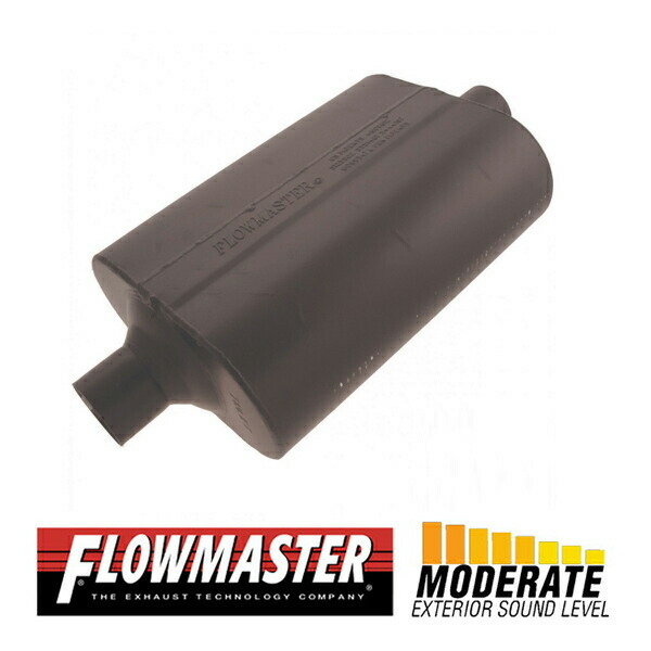 FLOW MASTER / フローマスター 60 マフラー #952460 Center in 2.25"/Center out 2.25" - Moderate Sound｜カリフォルニアカスタム店