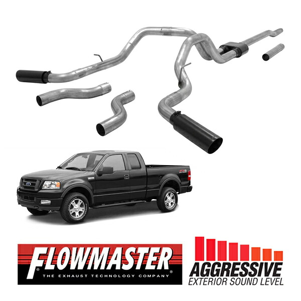 【FLOWMASTER 正規品】アウトローキャタバックエキゾーストシステム 04-08y F-150 4.6L/5.4L 817696 フローマスター