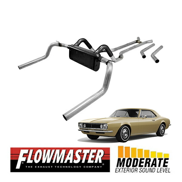 【FLOWMASTER 正規品】アメリカンサンダークロスメンバーバックエキゾーストシステム 67-74y カマロ V8 ファイアーバード V8 817104