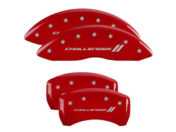 【MGP 正規品】 11-21y ダッジ チャレンジャー SXT GT R/T 専用設計 ブレーキ キャリパーカバー レッド チャレンジャーロゴ 12181SCL1RD