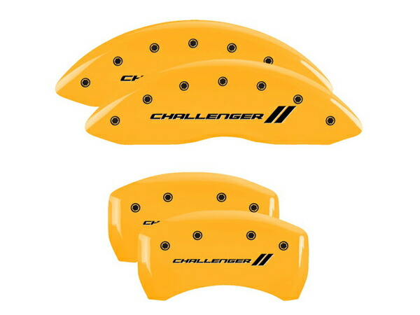 【MGP 正規品】 11-21y ダッジ チャレンジャー SXT GT R/T 専用設計 ブレーキ キャリパーカバー イエロー チャレンジャーロゴ 12181SCL1YL