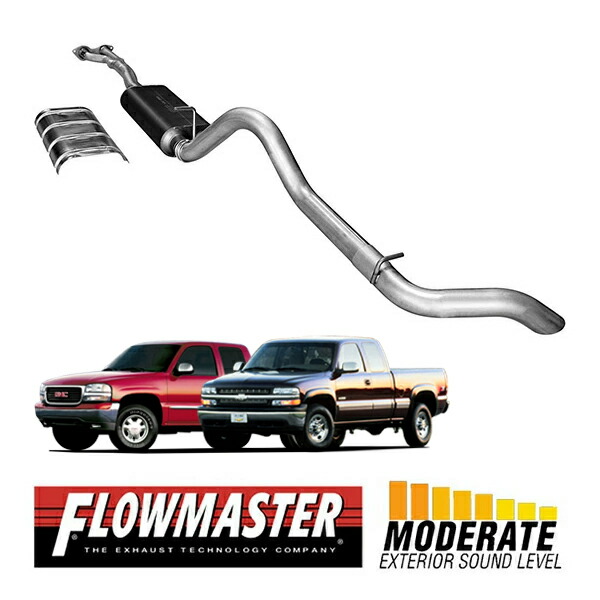 【お買い物マラソン★エントリーでP10倍！】【FLOWMASTER 正規品】アメリカンサンダーキャタバックエキゾーストシステム 96-99y シルバラード シエラ 1500 5.7L 17287 フローマスター