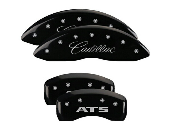 【MGP 正規品】 13-18y キャデラック ATS A1SL 専用設計 ブレーキ キャリパーカバー ブラック CADILLAC ATSロゴ アルミ製 35007SATSBK 1台分