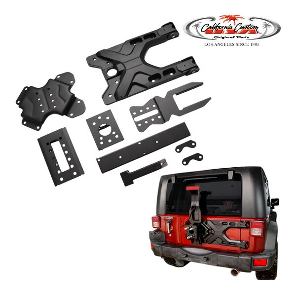 楽天市場】07-18y ラングラー JK | アルファHD 調整可能 スペアタイヤ