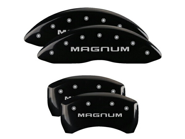【MGP 正規品】 05-08y ダッジ マグナム 専用設計 ブレーキ キャリパーカバー ブラック マグナムロゴ アルミ製 12005SMGMBK 1台分 セット