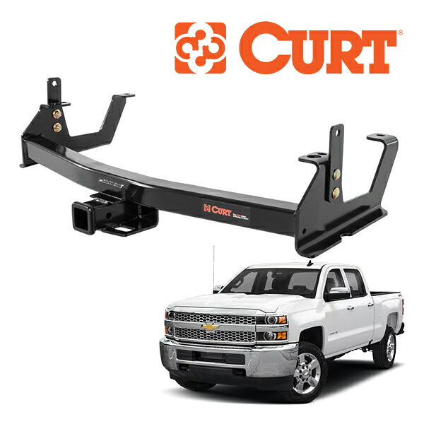 【CURT 正規品】15-19y シボレー シルバラード | GMC シエラ 2500HD 3500 6フィートベッド用 クラス4 ヒッチメンバー 2インチ角 14009|カリフォルニアカスタム店