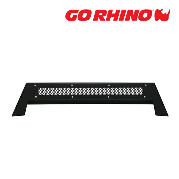 【お買い物マラソン★エントリーでP10倍！】GO RHINO BR5/BR6 フロントバンパー LEDライトバーマウント テクスチャーブラック 26373T トヨタ ハイラックス GUN125 | タンドラ クルーマックス/ダブルキャブ ゴーライノ