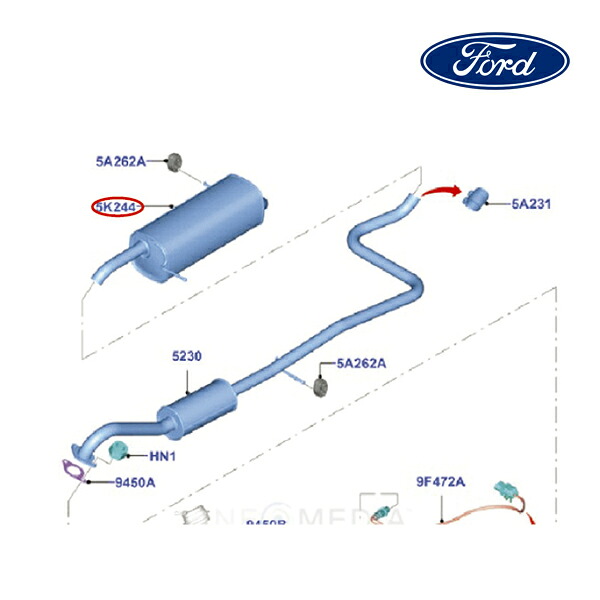 【FORD/フォード純正品】 リアマフラー 13y- フィエスタ 1837749 103,455円