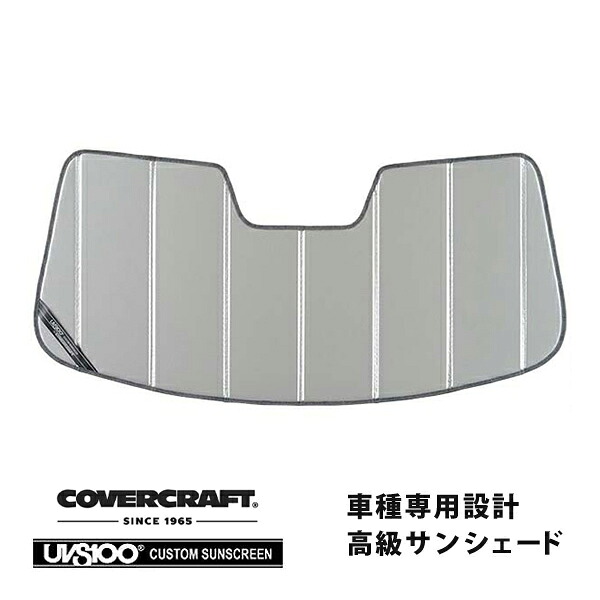 CoverCraft 正規品 専用設計 サンシェード シルバー 吸盤不要 折りたたみ式 21y- フォード ブロンコ スポーツ カバークラフト ［真夏もへたらない3層構造で断熱効果抜群］