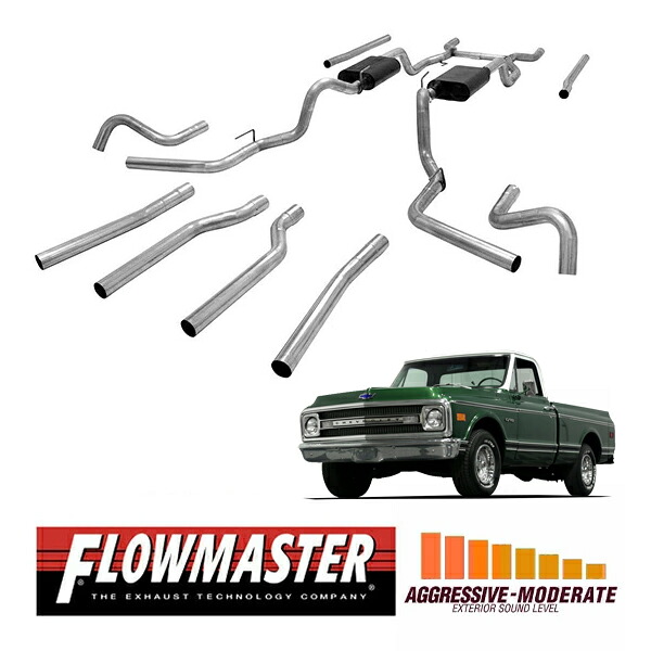 【FLOWMASTER 正規品】アメリカンサンダークロスメンバーバックエキゾーストシステム 67-72y C10 C15 V8 817654 フローマスター 128,000円