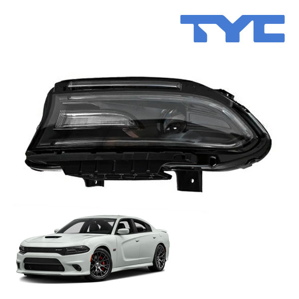 【TYC 正規品】15-16y ダッジ チャージャー ハロゲンヘッドランプ ヘッドライト 純正タイプ 左側 LH 運転席側 バルブ付｜カリフォルニアカスタム店