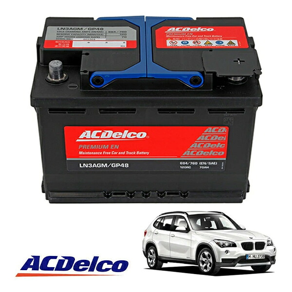 【ACDELCO 正規品】バッテリー LN3AGM メンテナンスフリー アイドリングストップ対応 10-15y BMW X1 E84|カリフォルニアカスタム店