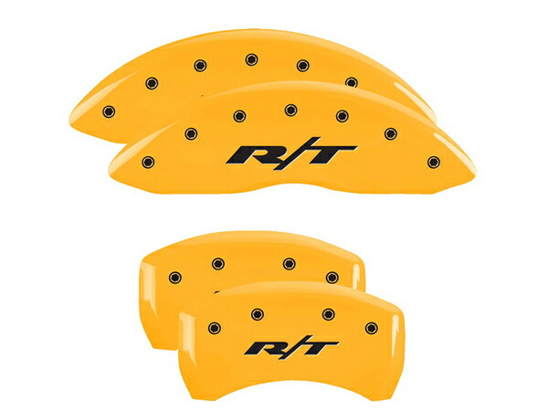 【MGP 正規品】 ダッジ チャージャー マグナム 専用設計 ブレーキ キャリパーカバー イエロー RT1(トラック)ロゴ アルミ製 12005SRT1YL