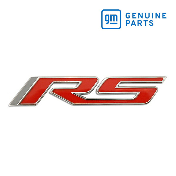 【お買い物マラソン★エントリーでP10倍！】GM純正 フロントグリル エンブレム RS エンブレムベース付 92225496 10-23y シボレー カマロ フロントグリル用