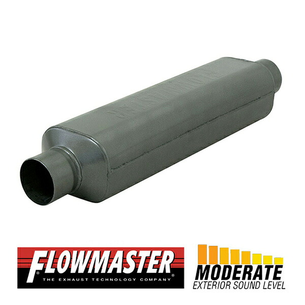 FLOW MASTER / フローマスター スーパー HP-2 マフラー 409S #12018409 Center in 2.00"/Center out 2.00" - Moderate Sound|カリフォルニアカスタム店