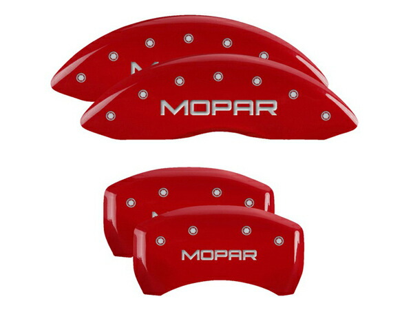 【MGP 正規品】 11-21y ダッジ チャージャー チャレンジャー 専用設計 ブレーキ キャリパーカバー レッド MOPARロゴ アルミ製 12181SMOPRD