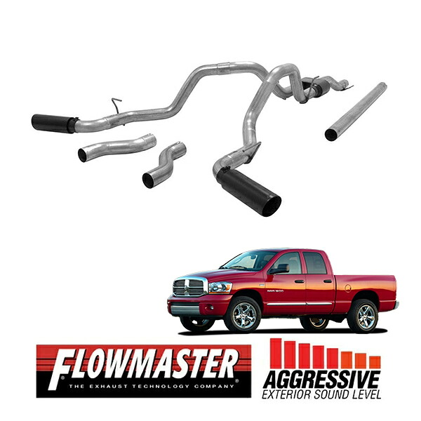 【FLOWMASTER 正規品】アウトローキャタバックエキゾーストシステム 06-08y ラム 1500 5.7L 817705 フローマスター