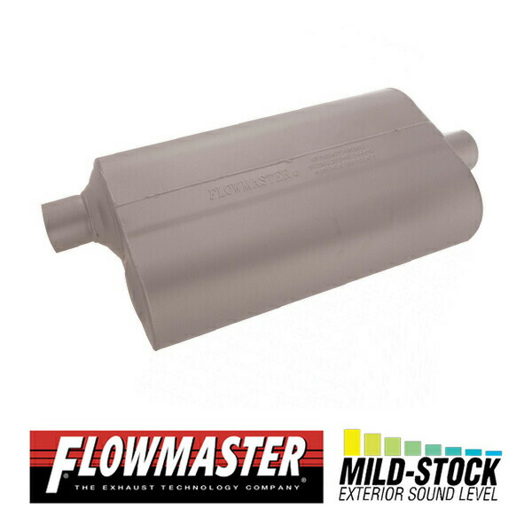 FLOW MASTER / フローマスター スーパー 50 マフラー #52456 Offset in 2.25\