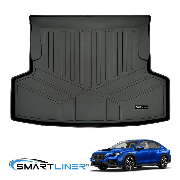 【SMARTLINER 正規品】専用設計 オールウェザー リアカーゴプロテクター カーゴマット ラゲッジマット カーゴライナー トランクマット SMARTLINERロゴプレート付 スバル WRX/WRX STI VA系 スマートライナー